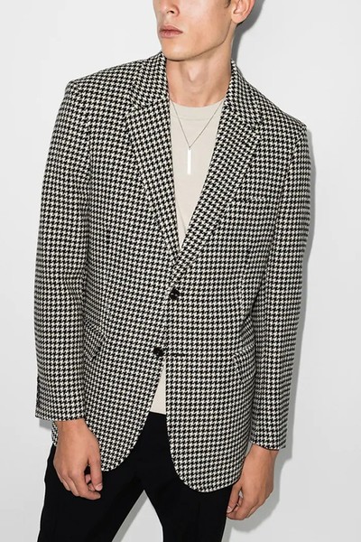 Houndstooth Wool Blazer from Sunflower