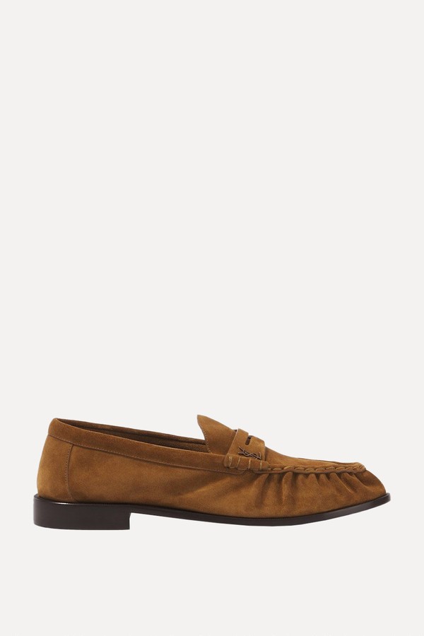 Suede Penny loafers from Saint Laurent