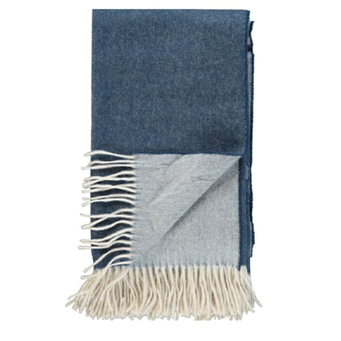 Blue Cashmere Blend Throw 130x160cm