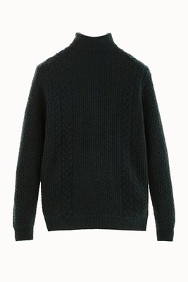 Wool High Neck Sweater from Massimo Dutti