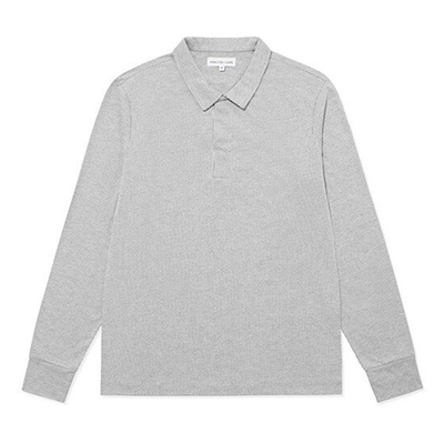 Polo Stripe Long Sleeve Grey  from Hamilton & Hare