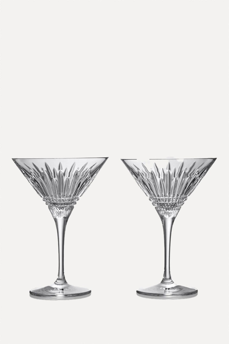 Set Of 2 Lismore Martini Glasses from Waterford