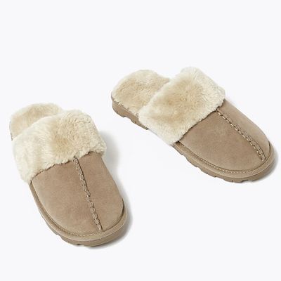 Suede Mule Slippers