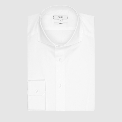 Cotton Twill Slim Fit Shirt from Reiss