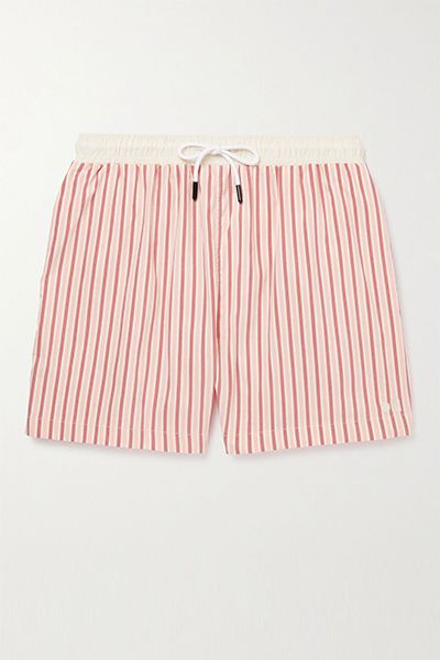 The Classic Mid-Length Striped Swim Shorts from Solid & Striped