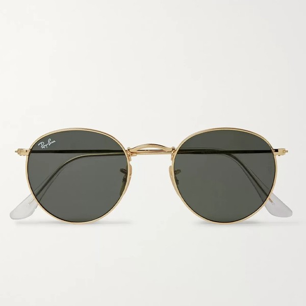 Round Frame Gold Tone Sunglasses from Ray-Ban