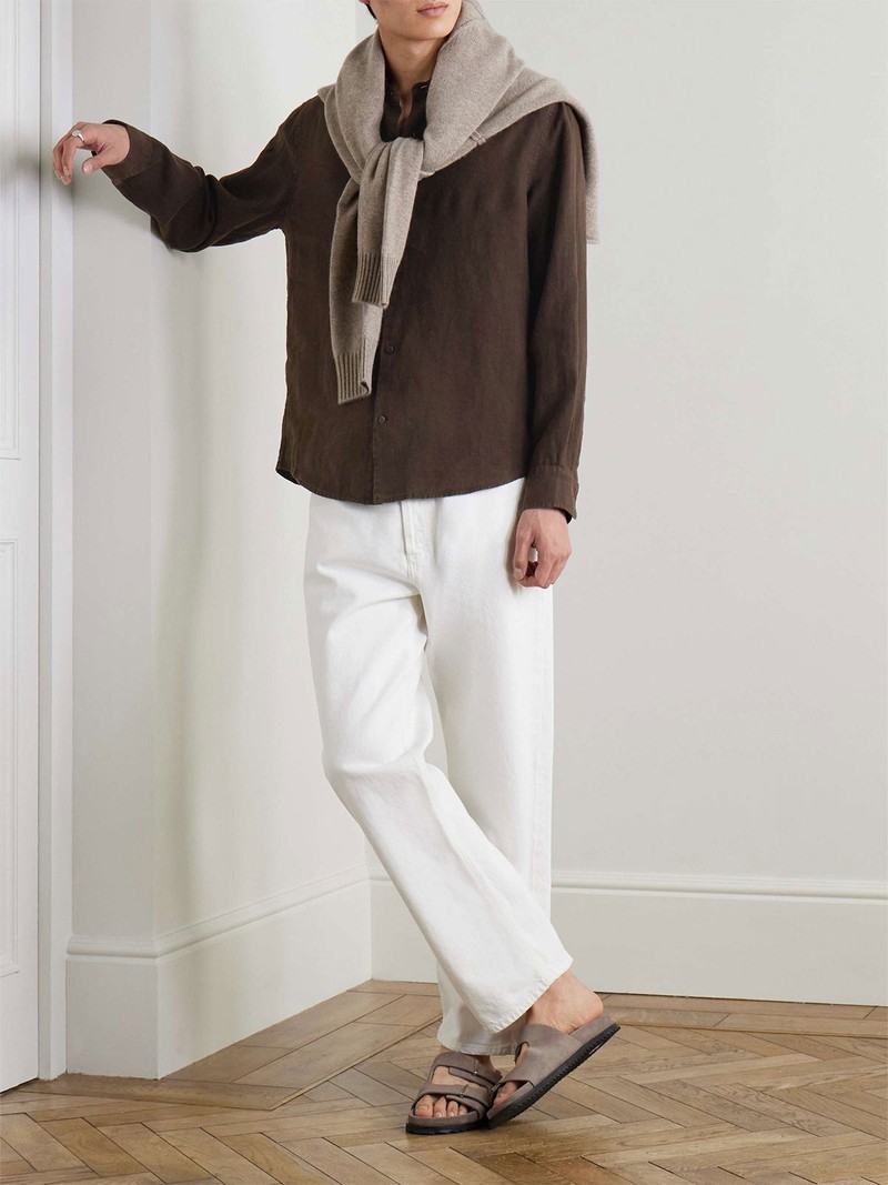 Garment Dyed Linen Shirt from MR P.