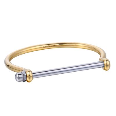 Gold & Silver Screw Cuff Bracelet from Opes Robur