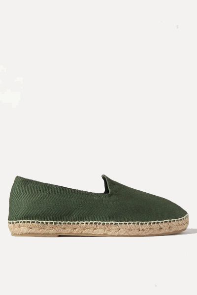 Herringbone Cotton Espadrilles from Drake's