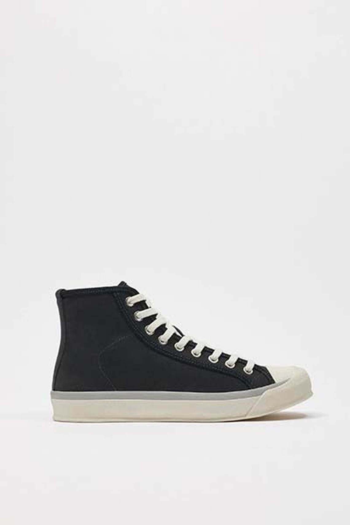 Leather High-Top Trainers