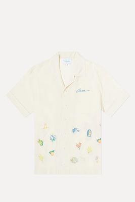 Casablanca Embroidered Logo Short Sleeve Shirt from Off-White