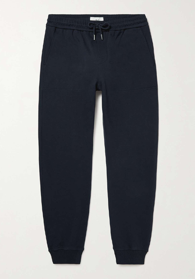 Slim-Fit Tapered Organic Cotton-Jersey Sweatpants