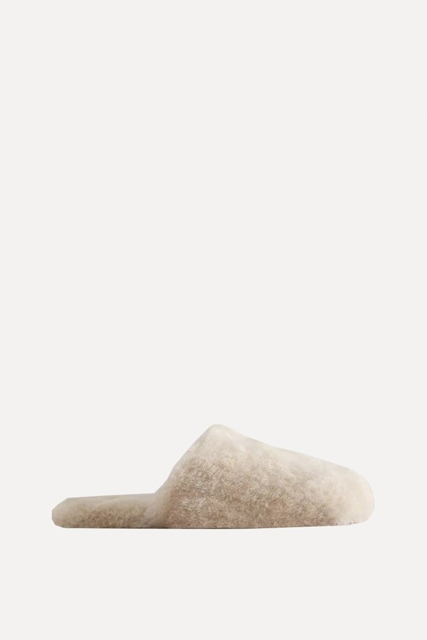 Faux Fur Mule Slippers from Zara