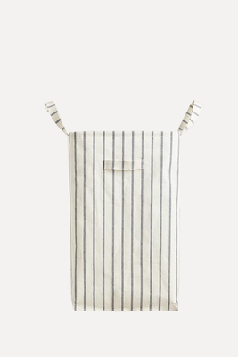 Striped Laundry Basket