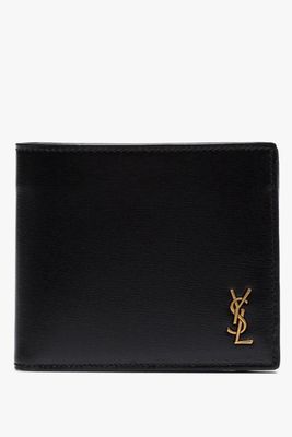 Black Classic Leather Bifold Wallet from Saint Laurent