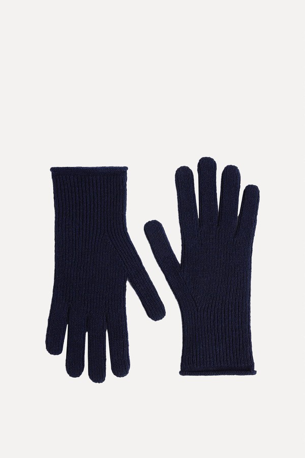 Cashmere Merino Ribbed Gloves