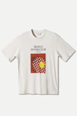 100% Cotton Printed T-Shirt from Mango