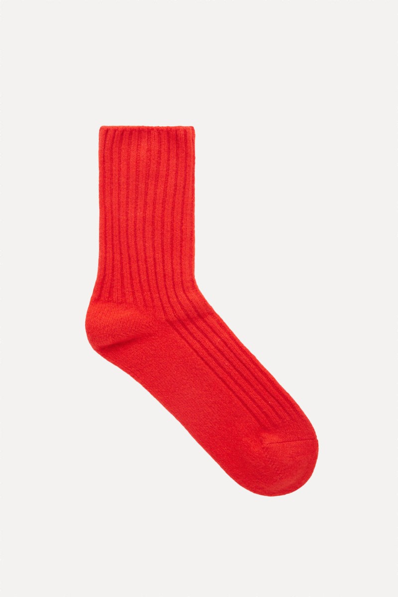 Ribbed Cashmere Socks from COS