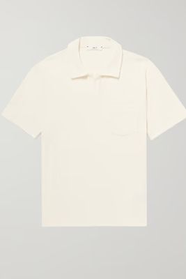Cotton-Terry Polo Shirt