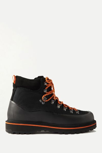 Diemme Roccia Vet Sport Leather-Trimmed Mesh and Rubber Hiking Boots from Mr P 