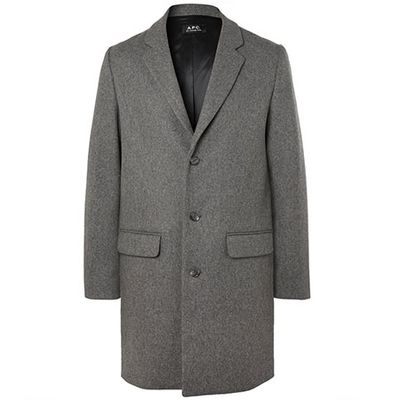 Manteau Mélange Wool-Blend Overcoat from A.P.C.
