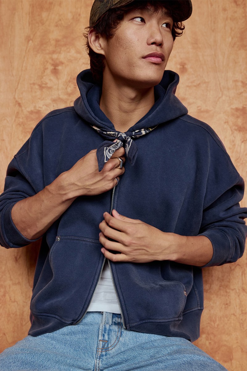 Essential Cropped Full-Zip Hoodie from Abercrombie & Fitch