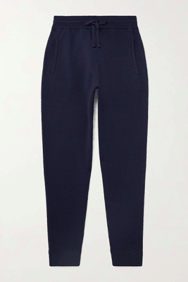 Tapered Double-Faced Merino Wool-Blend Sweatpants