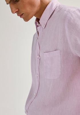Regular Fit Linen Shirt, £34.95 (was £49.95) | Massimo Dutti