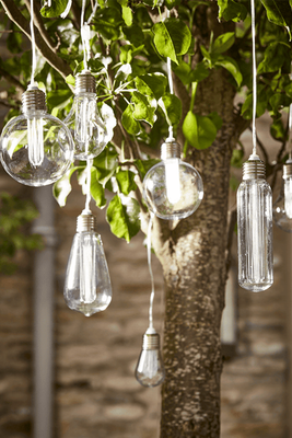 Solar Vintage Style Bulb String Lights from Cox & Cox