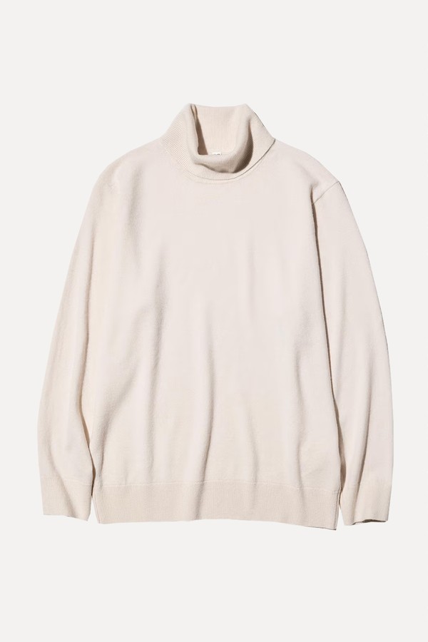 100% Cashmere Turtleneck Jumper from Uniqlo