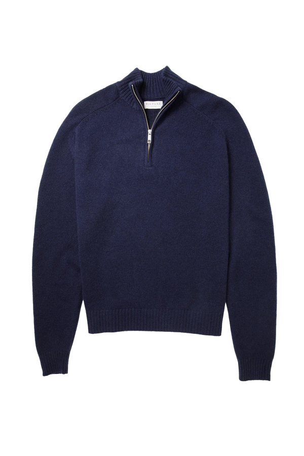 Balmoral Cashmere Half Zip Jumper from Kiltane