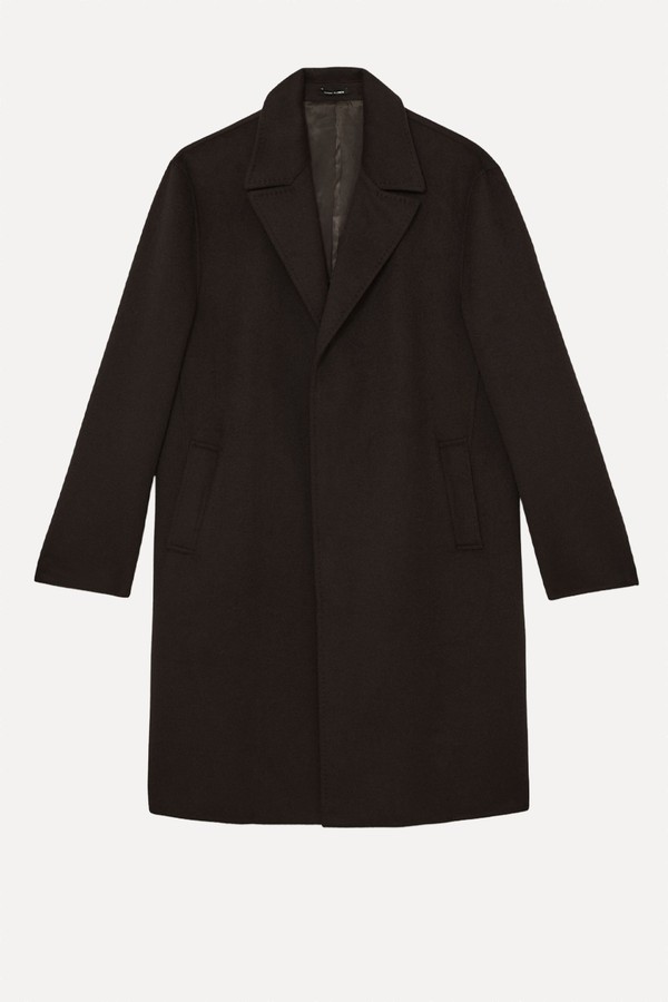 Wool-Blend Single-Breasted Overcoat from Reiss