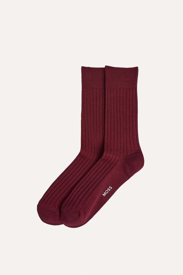 Fine Ribbed Socks from Moss
