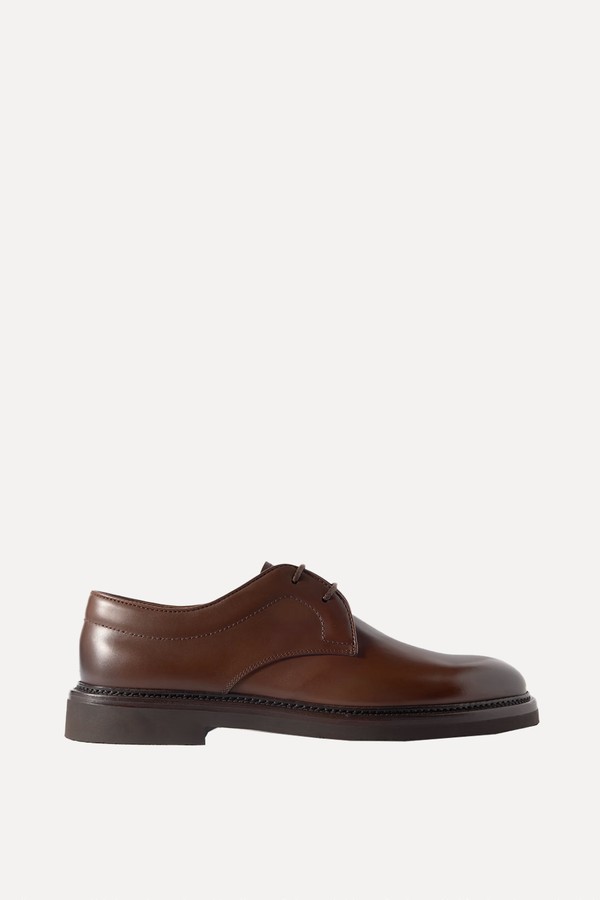 Apsley Glossed-Leather Derby Shoes from Dunhill