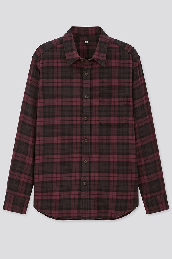 Flannel Regular Fit Checked Shirt from Uniqlo