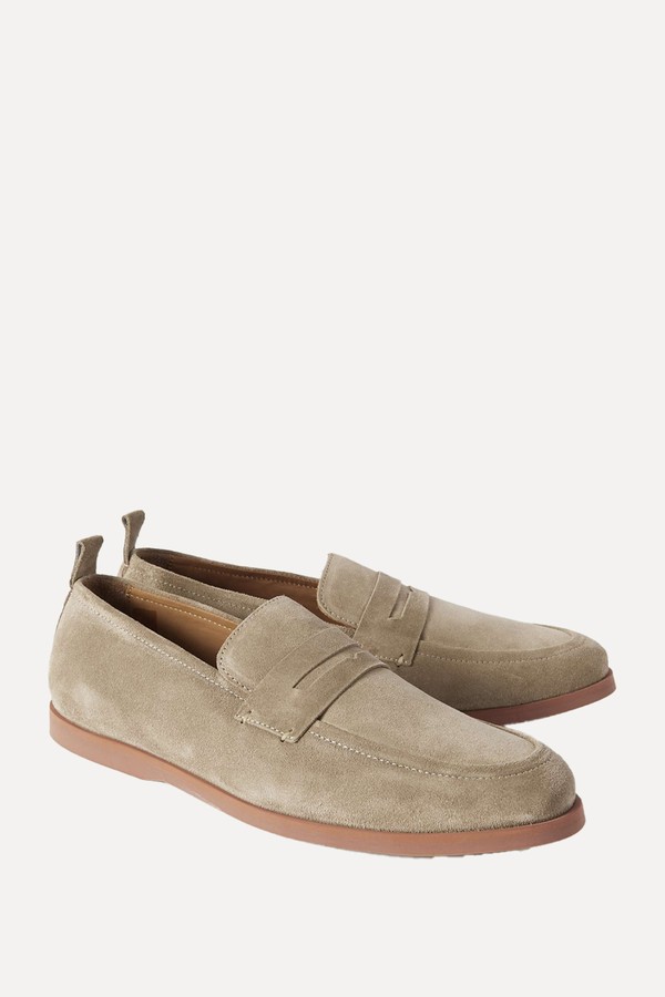 Leo Suede Penny Loafers