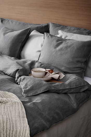 Linen Double/King Duvet Cover Set, £99.99 | H&M HOME