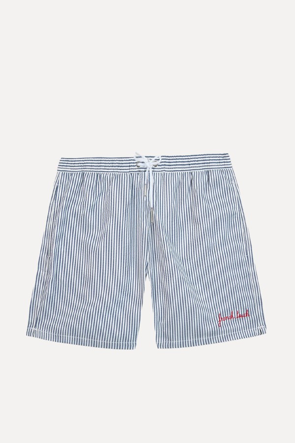 Maillot Seersucker Swim Shorts from Maison Labiche