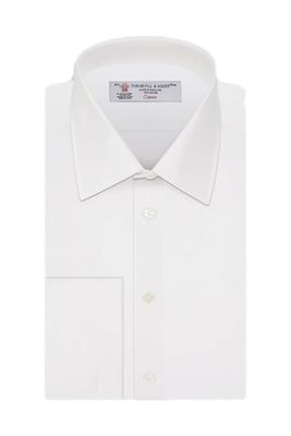 Cotton Shirt With T&A Collar & Double Cuffs