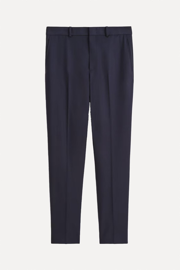 Tailored Wool Regular-Fit Straight-Leg Trousers from COS