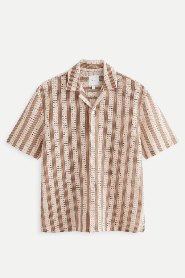 Crochet Short Sleeve Shirt