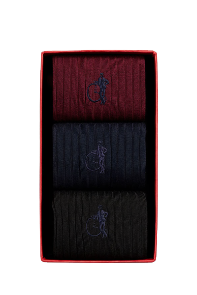 Traditional 3-Pair Box Socks from London Sock Co.