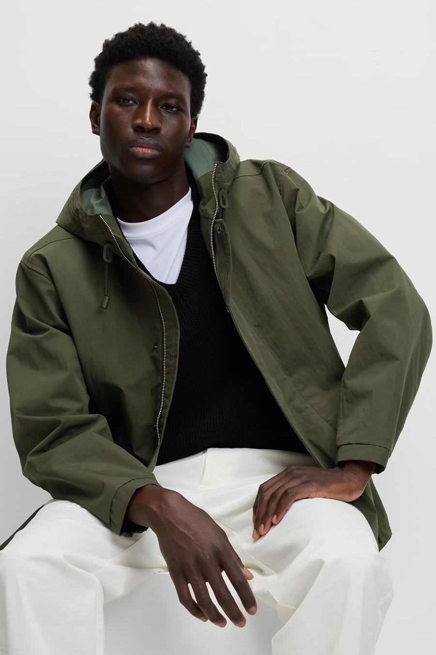 Cotton Rich Hooded Utility Jacket