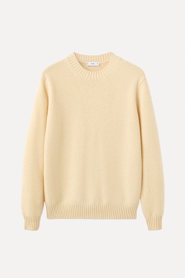 100% Italian Wool Knitted Sweater from Mango