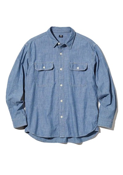 Chambray Regular Fit Work Shirt