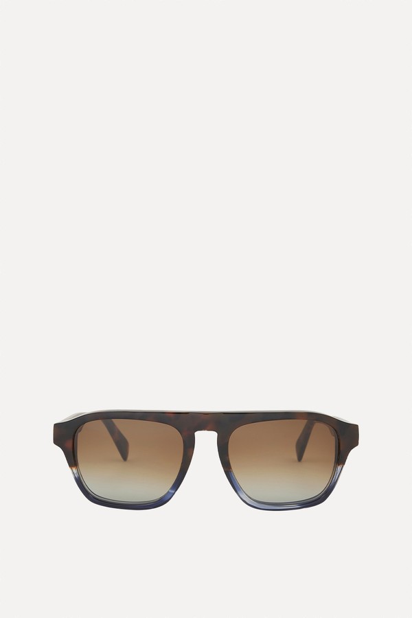 Havana Blue Gradient 'Macleod' Sunglasses from Paul Smith