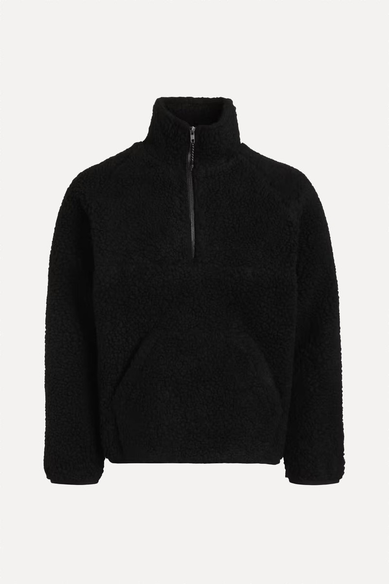 Quarter Zip Wool Fleece Pullover from Percival