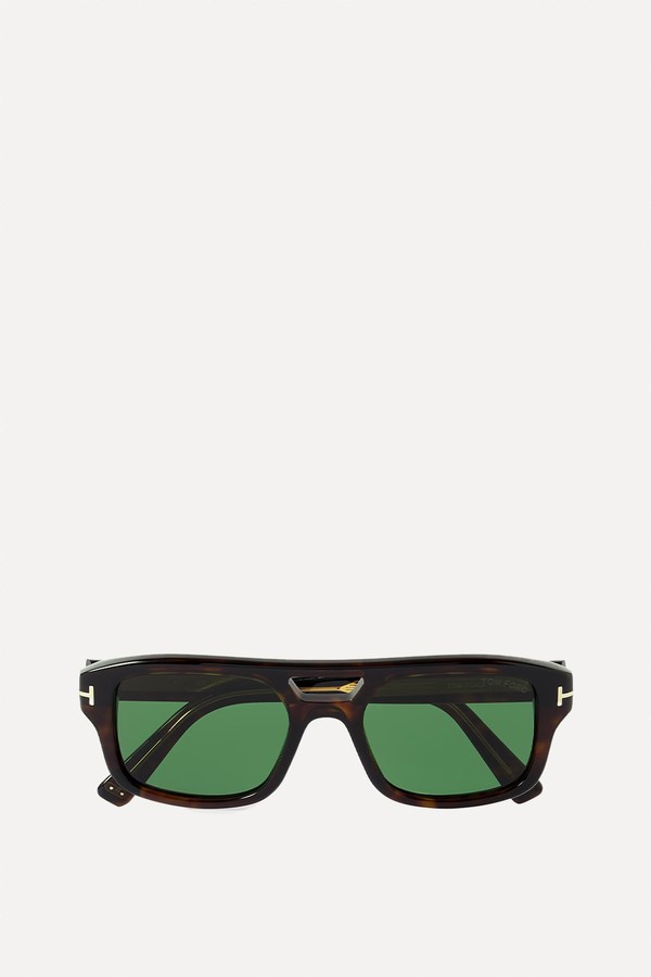Navigator Aviator-Style Tortoiseshell Acetate Sunglasses from Tom Ford Eyewear