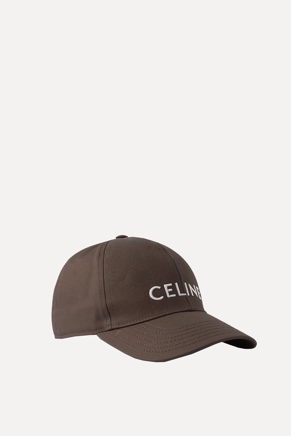 Logo-Embroidered Cotton-Gabardine Baseball Cap from Celine Homme