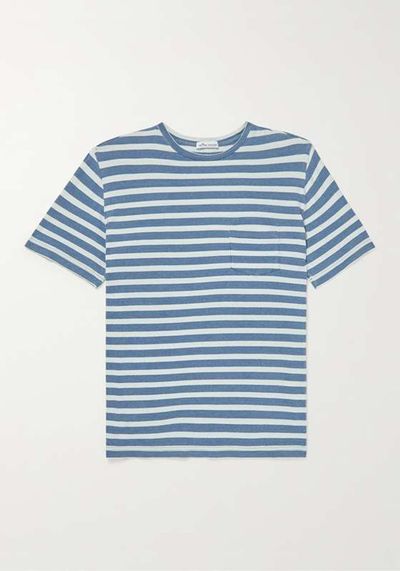 Striped Cotton-Jersey T-Shirt